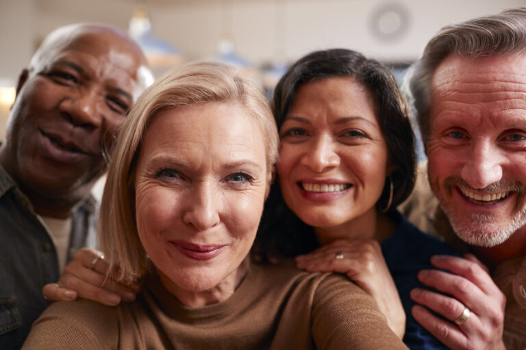 Group of mature adults showing the need for personalized care.